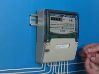 Установка и подключение трехфазного счетчика