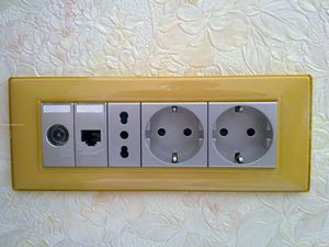 Установка блока розеток