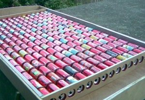 Солнечные батарей из пивных банок
